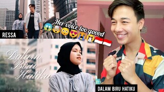 DALAM BIRU HATIKU - RESSA (DIPOPULERKAN NIKE ARDILLA) | REACTION