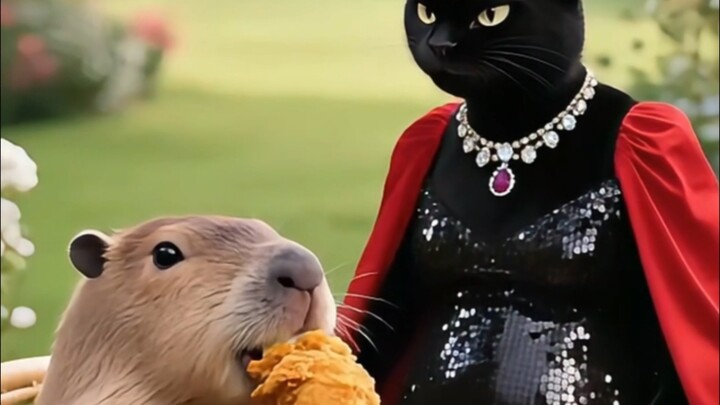 Black Cat vs Capybara: Who is more beautiful?