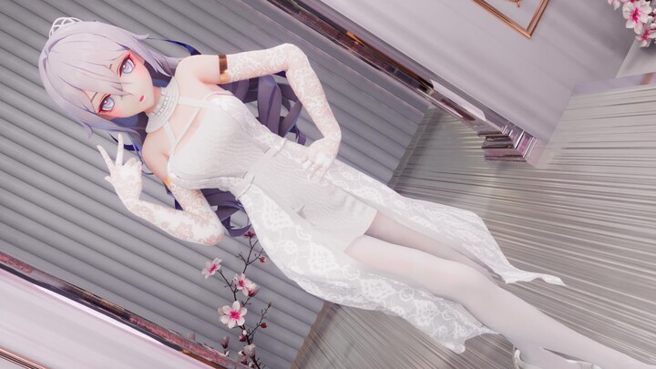 【Lụa trắng】♥Da trắng, dáng đẹp, ôm sát chân vịt♥
