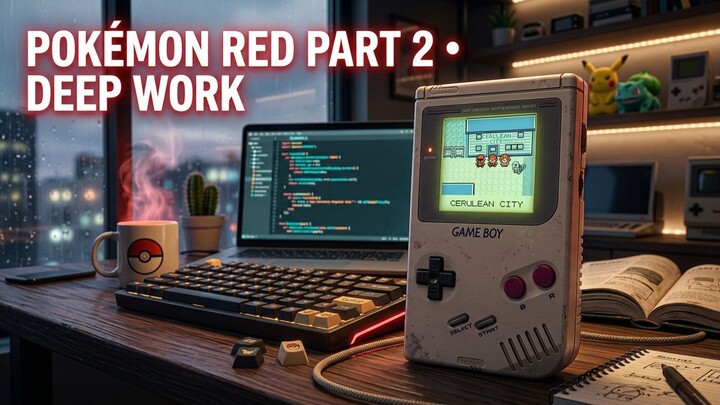 Kanto Gym Battles & Routes - Pokémon Red LoFi Beats | Deep Work Focus Music for Programmers