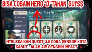 Nyelesaikan Quest Uji Coba Sensor Kota Kabut : Alam Air Genshin Impact