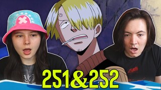 LETS GO SANJI 👒 One Piece Ep 251 & 252 REACTION & REVIEW