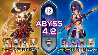 C0 Navia Double Hydro & C6 Candace Hyperbloom - Spiral Abyss 4.2/4.3 - Genshin Impact