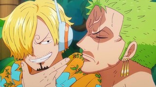 SCENE SANJI ROASTING ZORO BEBAN