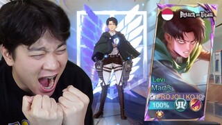 Review Skin AoT Levi Martis, Akhirnya Bisa Maenin Character Favorit Gw! - Mobile Legends