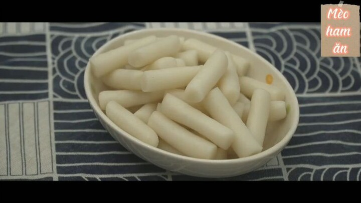 Tokbokki phô mai làm bằng gạo 2 #amthuc