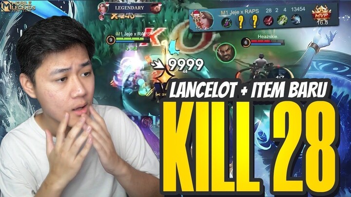 GAMEPLAY LANCELOT PATCH BARU SKY PIERCER + EMBLEM RAHASIA KILL 28 ! - Mobile Leg