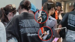 (FayeYoko) FAYE TAKING CARE OF YOKO through the crowd in Macau airport 🤭