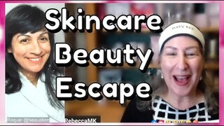 Skincare Beauty Escape Party with Mary Kay TimeWise Miracle Set, Charcoal Mask,  Mineral Sunscreen