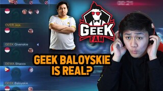RANKED BARENG BALOYSKIE PLAYER BARU GEEK FAM! SEJAGO APAKAH DIA? - Mobile Legends