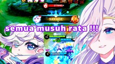 miya ratakan semua, buktikan kekuatannya π€―