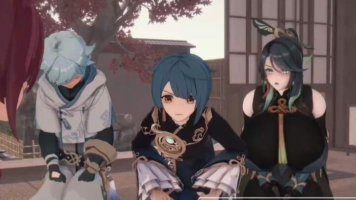 ❤Xianyun and others learn the secret technique of Inazuma from Heizo❤