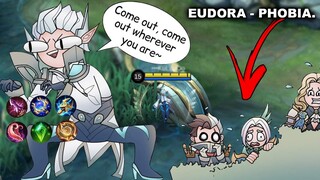 EUDORA PHOBIA NO MORE | EUDORA NERF GAMEPLAY | MOBILE LEGENDS