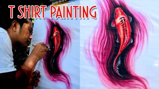 LUKIS KAOS MENGGUNAKAN TEKNIK SEDERHANA - T shirt painting ideas