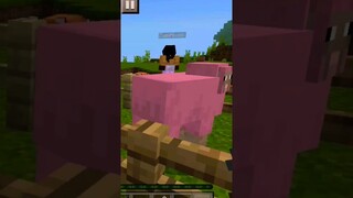 DOMBA PINK DI MINECRAFT SANGAT GEGE |#minecraft #minecraftmemes #shorts #pinksheep #survival