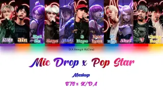 K/DA x BTS – Pop/Stars & Mic Drop Mashup Lyrics (Color Coded Lyrics Han가사/Rom/Ina) [Sub Indo]
