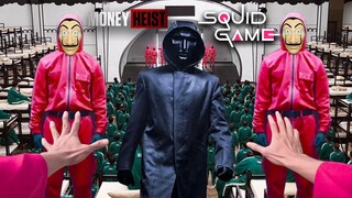 SQUID GAME vs MONEY HEIST IN REAL LIFE 4 (Epic Parkour POV Chase)