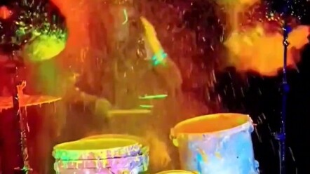 Glow-in-the-Dark Drummer