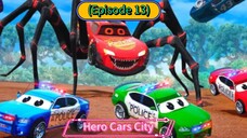 Hero Cars City (Episode 13) This Check out the Spider McQueen (Part 01)