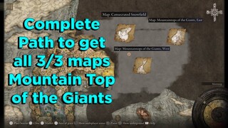 How To Get All 3/3 Maps Mountain Top Of Giants