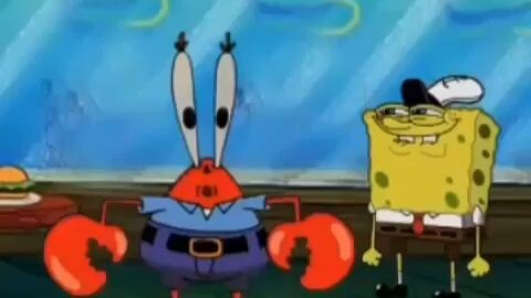 Spongebob can't help himself