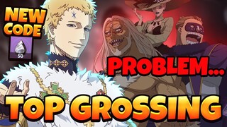 NEW CODE! *TOP GROSSING* HIT, BUT WE MIGHT HAVE A PROBLEM... | Black Clover Mobile