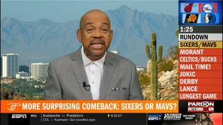 Pardon the Interruption | Mike Wilbon reacts to Luka Dončić makes playoff history in Mavs' comeback