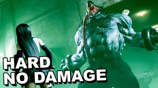 Final Fantasy 7 Remake - Vs Abzu HARD (No Damage) & Materia Build