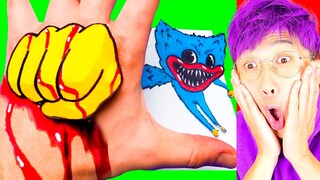 CRAZIEST POPPY PLAYTIME ART VIDEOS EVER! (LANKYBOX REACTION!)