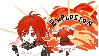[เก็นชินอิมแพกต์ Audio Comic] Diluc's Daily Life with Klee (Cooked Meat)