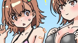 Misaka proved with her strength that my breasts are bigger than my sister's. Misaka said confidently