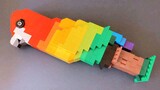 RAINBOW PARROT -  BUILD CLASSIC LEGO - BY LENAREX LEGO