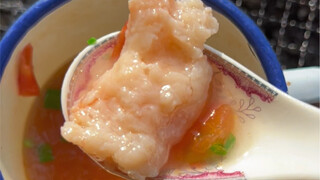 Makan udang karang panggang sekadarnya saja