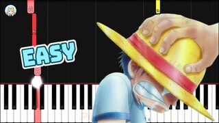 One Piece OST - "Gold and Oden" - EASY Piano Tutorial & Sheet Music