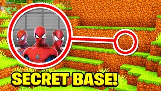 Minecraft : WHATS INSIDE SPIDERMANS NEW SECRET BASE? (Ps5/XboxSeriesS/PS4/XboxOne/PE/MCPE)