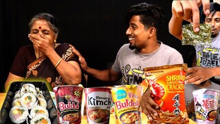 We ate Only KOREAN FOOD🔥 |Food Challenge🍛 | We Got Sick🤢🤮|