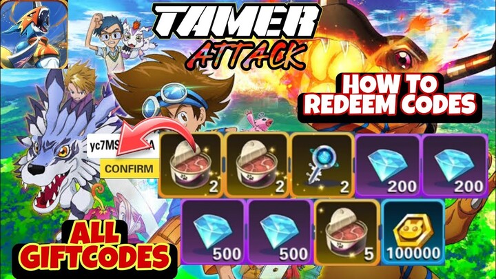 Tamer Attack All 5 Giftcode - How to Redeem Code // Tamer Attack Free Code