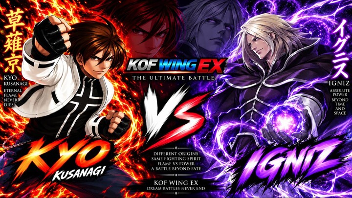 Kyo vs Igniz | KOF Wing EX | CPU vs CPU | #0000000016