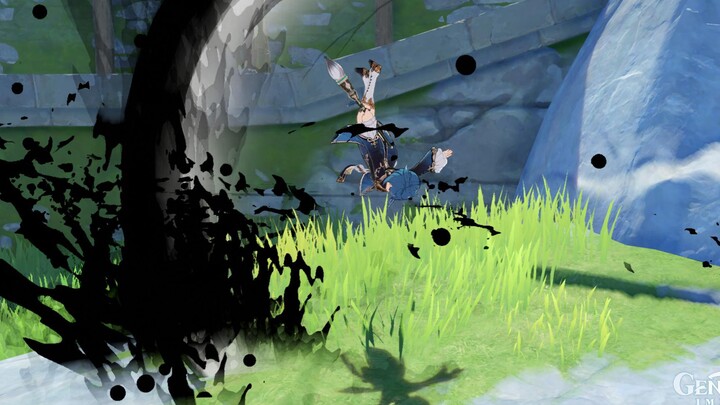【原神】当行秋变成了水墨风格
