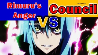 Extreme Anger of Rimuru Tempest Against the Council (LN V10 Part G)