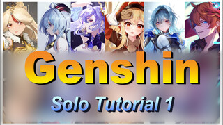 [Genshin, Tutorial]Tutorial bermain solo, selesai tanpa kehilangan darah 1