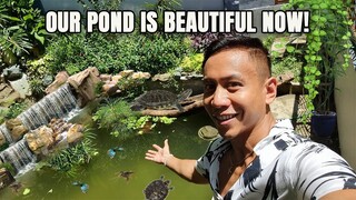 Stocking Our GIANT OUTDOOR POND With Plants, Fish, & Other Animals | Vlog #1669