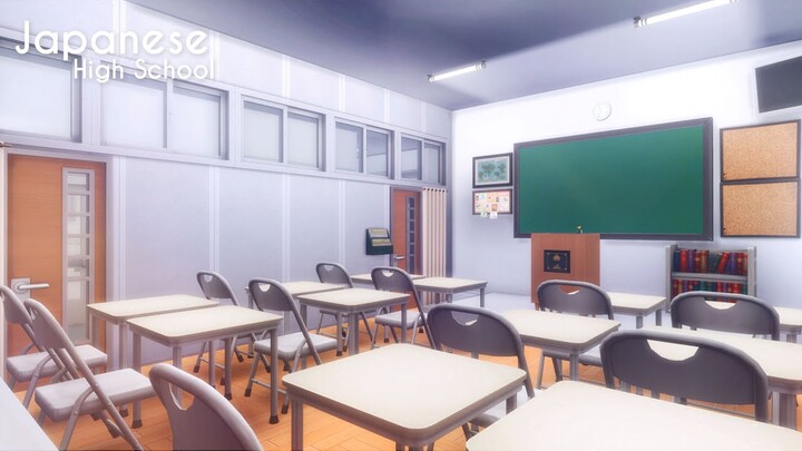 Library, Cafeteria & Student Council! Japanese High School PART 2 📚🌸 | The Sims 4 #RedesignNewcrest