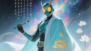 当中国诗人变身为假面骑士【哔斯卡AI影像大赛-奇想中国】
