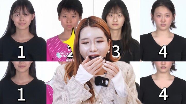 Menunjukkan teknik rias Tiongkok kepada para gadis Korea! Coba tebak, siapa yang penampilannya palin