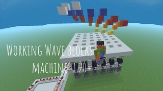 How to make Working wave 🌊 block machine in Minecraft