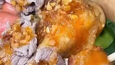 bánh mỳ trộn + trà sữa