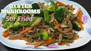 Stir Fried Oyster Mushrooms with Healthy vegetables