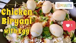 Chicken Biryani with Egg - Yummy Indian Food, Easy Recipe Cooking at Home