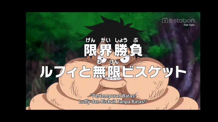 Luffy vs manusia biskuit